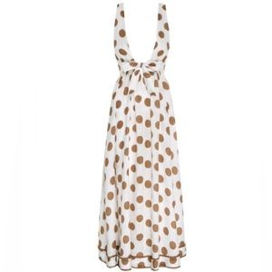 Empire Tie Front Long Dress - Zimmermann